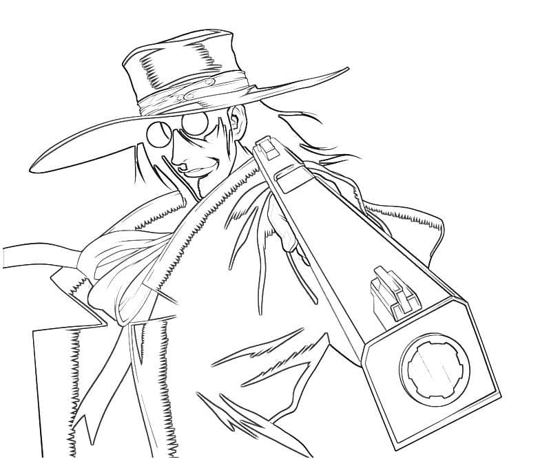 alucard with his gun