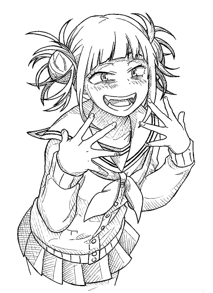 toga himiko is smiling