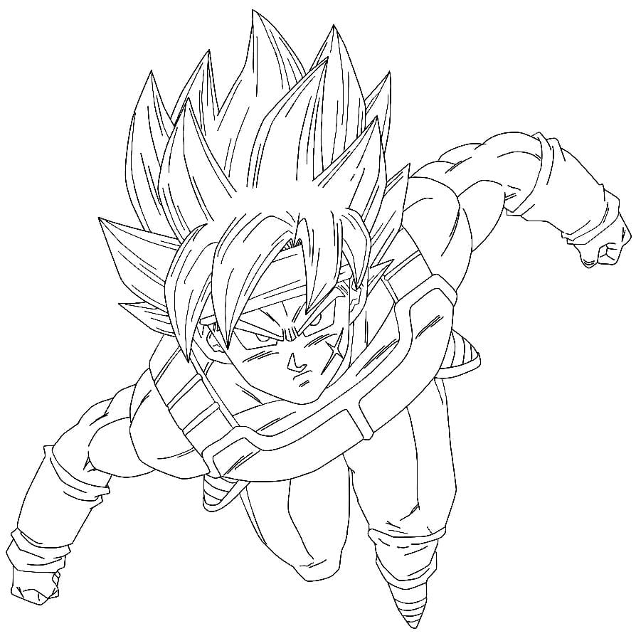 Printable Bardock Coloring Pages