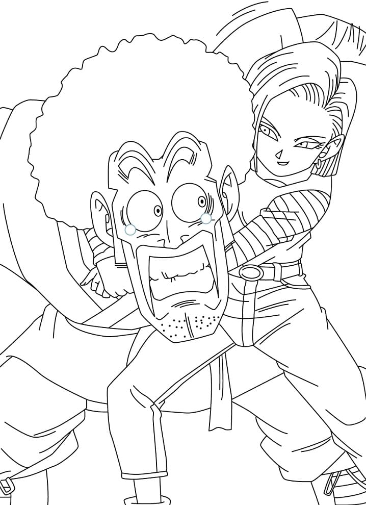 mr. satan and android 18
