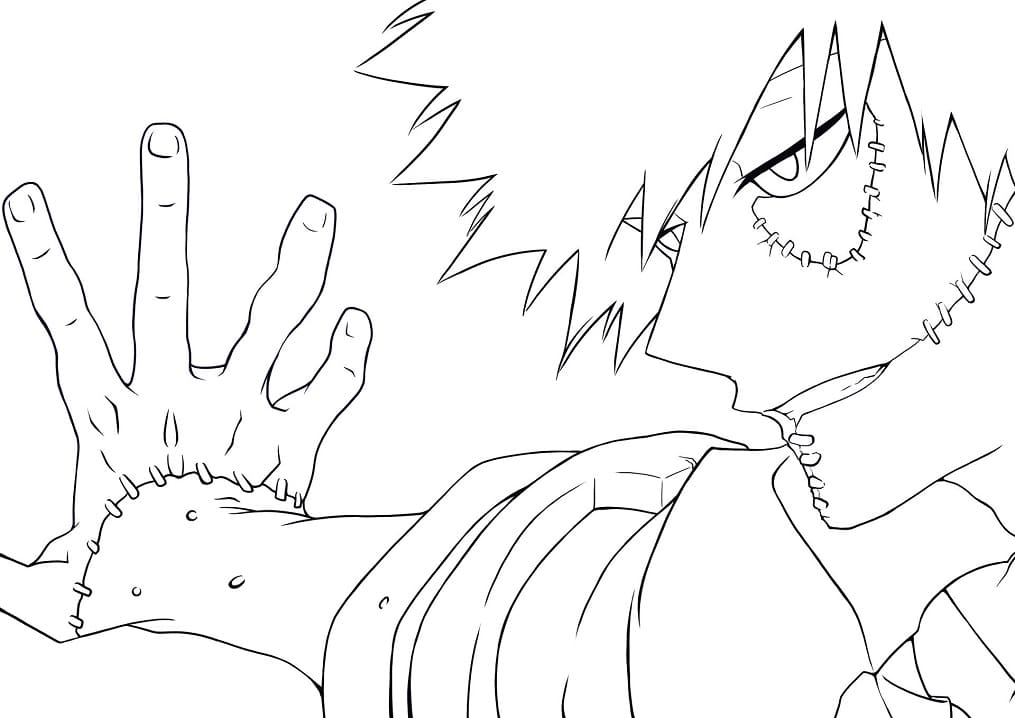 Dabi 5 Coloring Page - Anime Coloring Pages