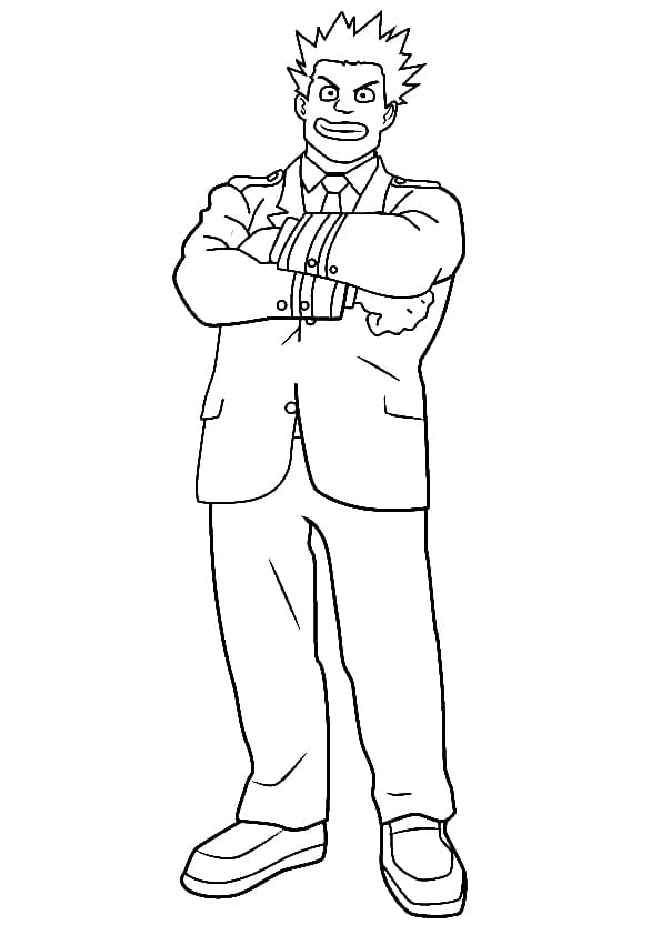 Rikido Sato My Hero Academia Coloring Page - Anime Coloring Pages