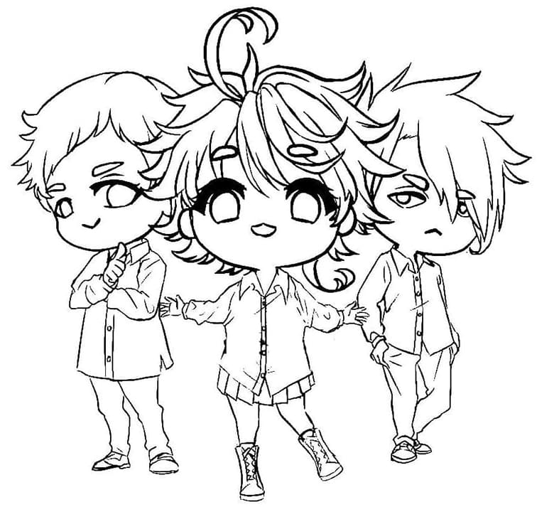 The Promised Neverland Cute Characters
