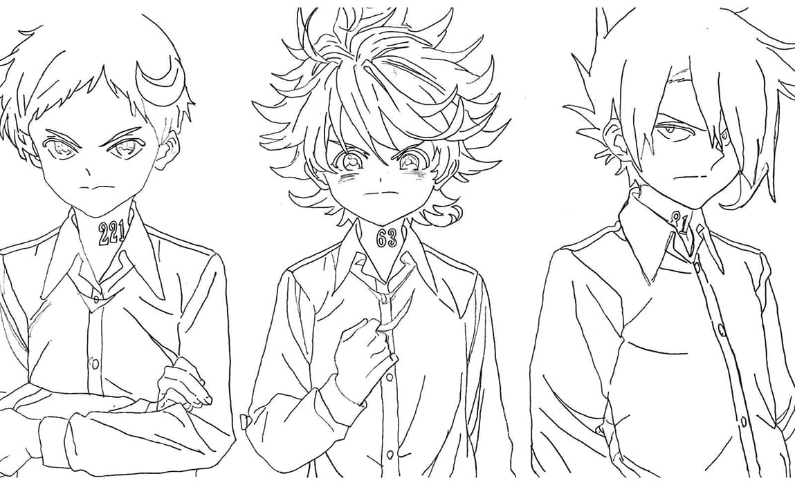 Printable The Promised Neverland Coloring Pages