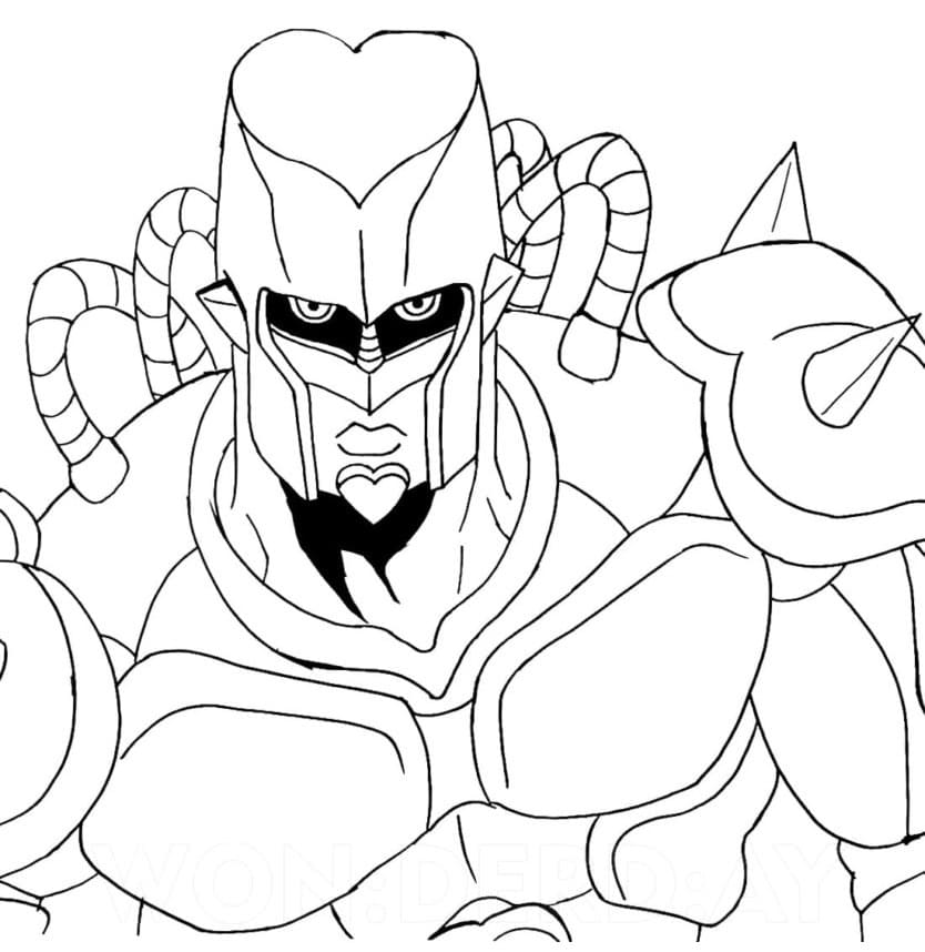 Crazy Diamond Coloring Page - Anime Coloring Pages