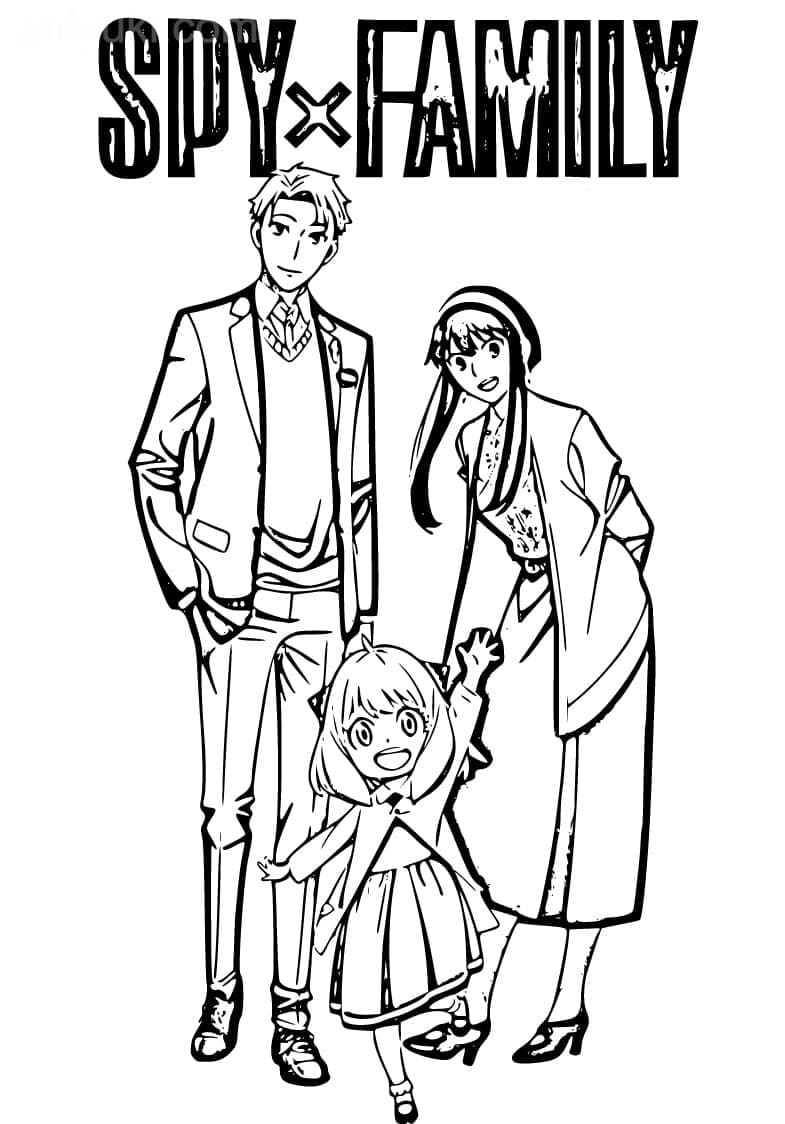 Printable Spy x Family Coloring Pages