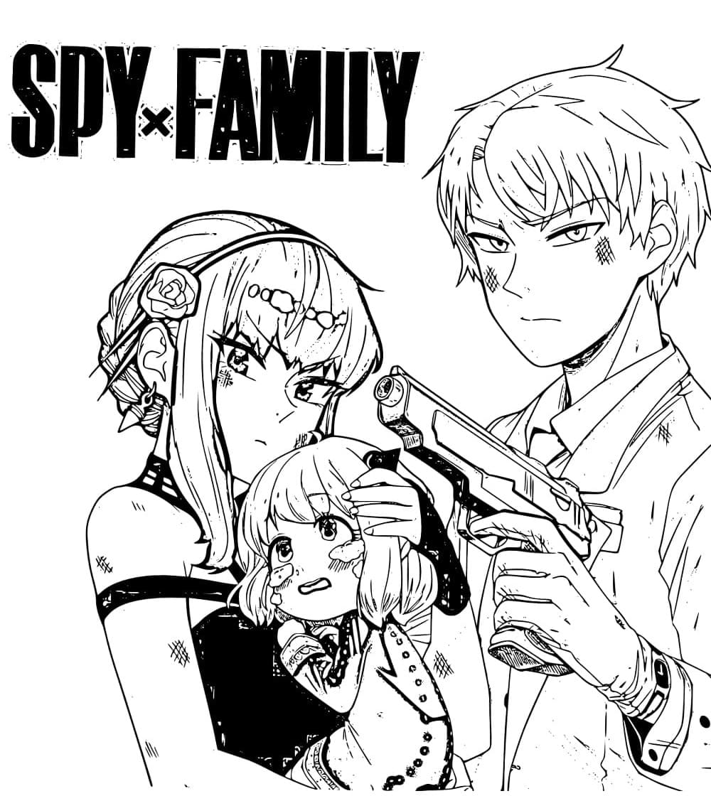 Spy X Family 15 Coloring Page Anime Coloring Pages