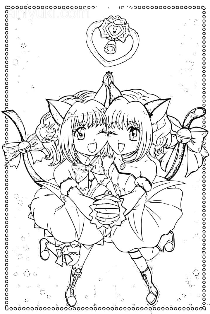 Cute Anime Girls from Tokyo Mew Mew