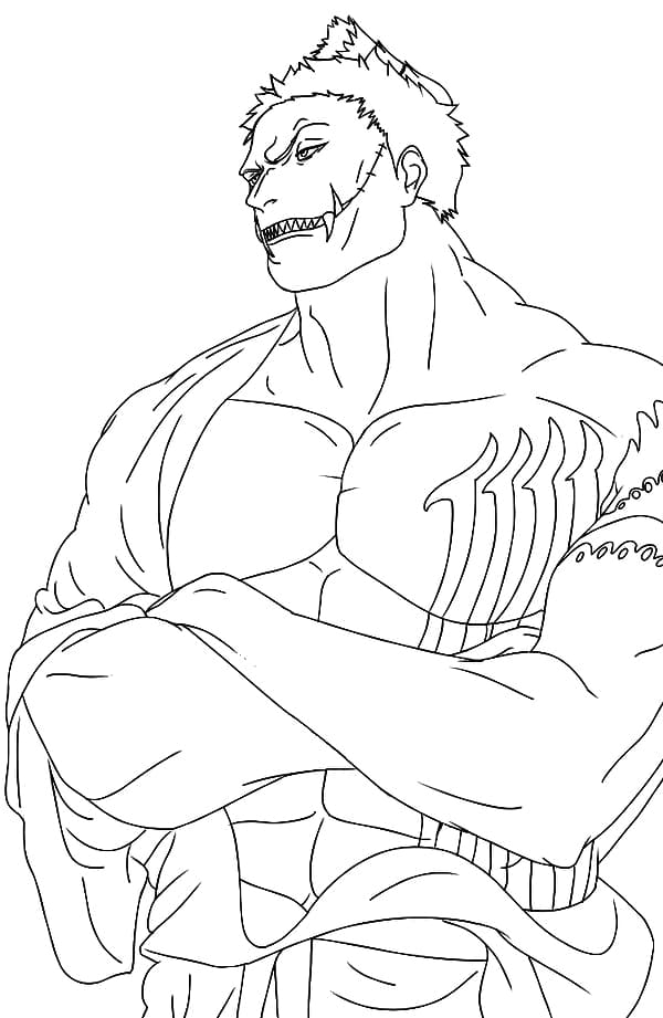 Katakuri One Piece Coloring Page - Anime Coloring Pages