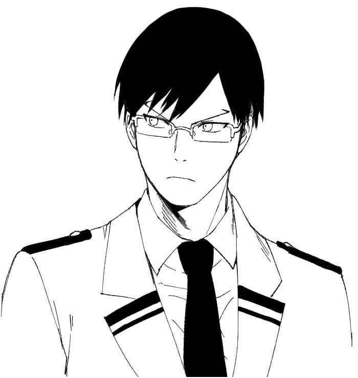 Printable Tenya Iida Coloring Pages - Anime Coloring Pages