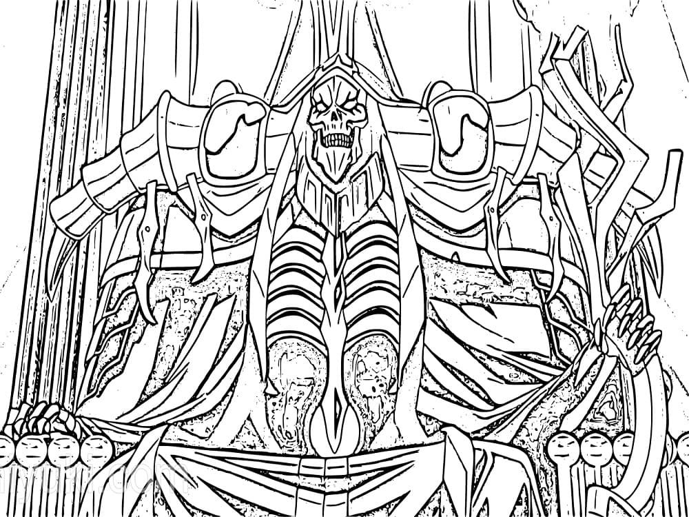 Printable Overlord Coloring Pages