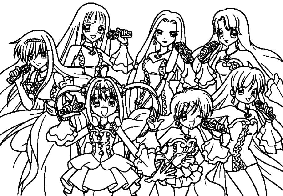 Anime Girls from Mermaid Melody