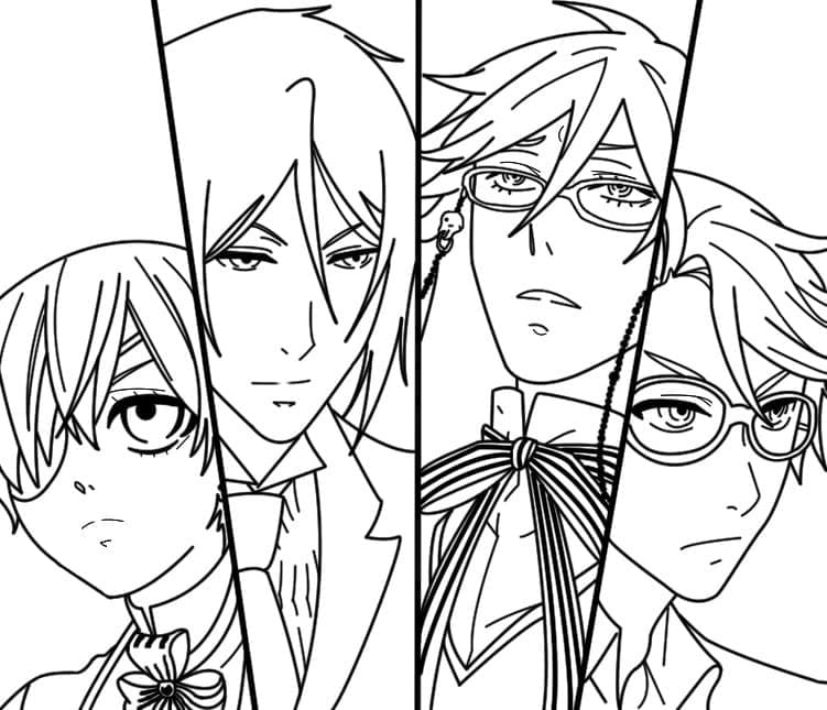Printable Black Butler Coloring Pages