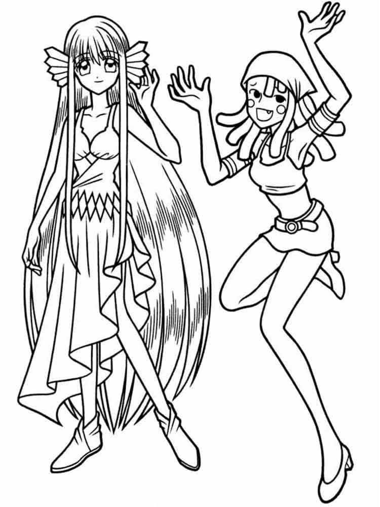 Coco and Eriru from Mermaid Melody
