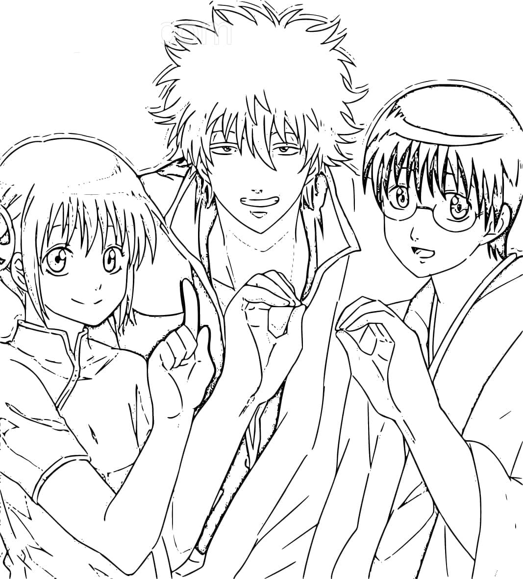 Printable Gintama Coloring Pages