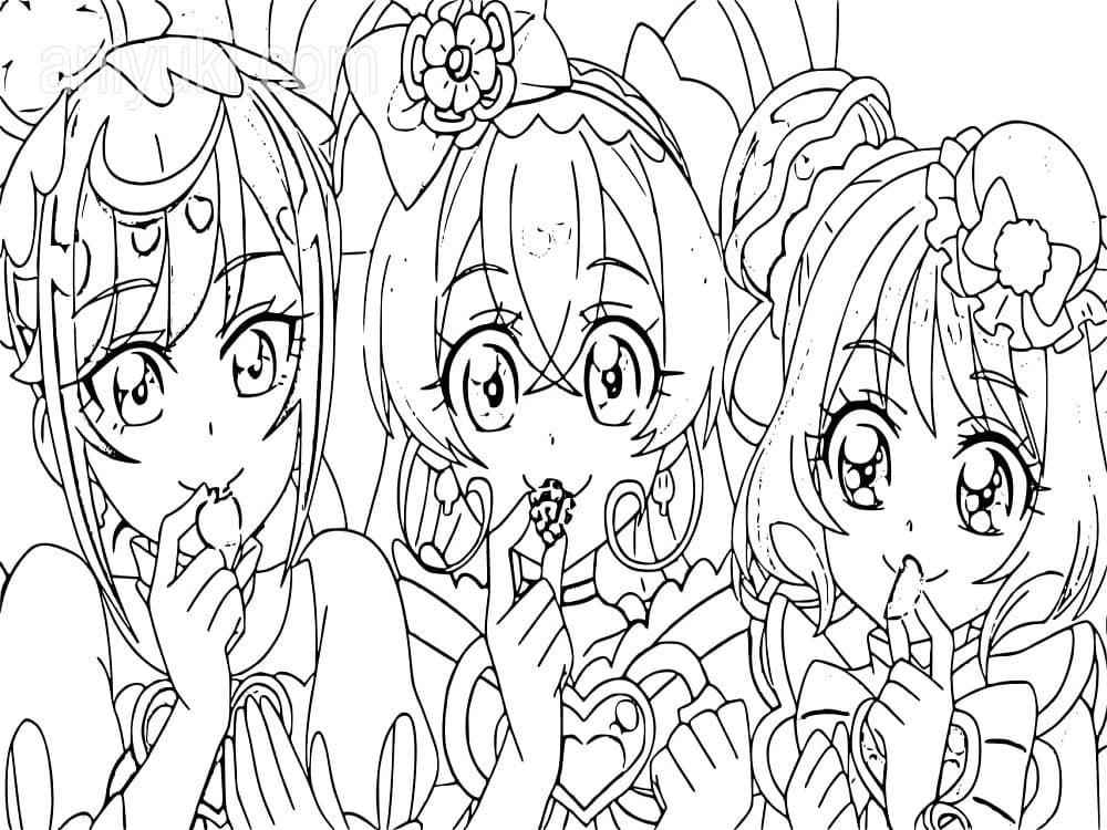 Girls from Delicious Party Pretty Cure