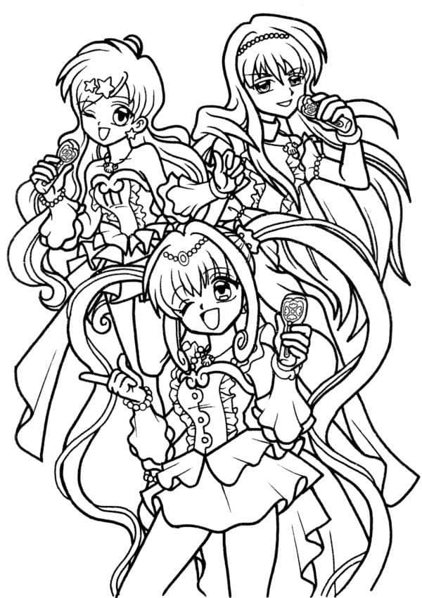 Printable Mermaid Melody Coloring Pages