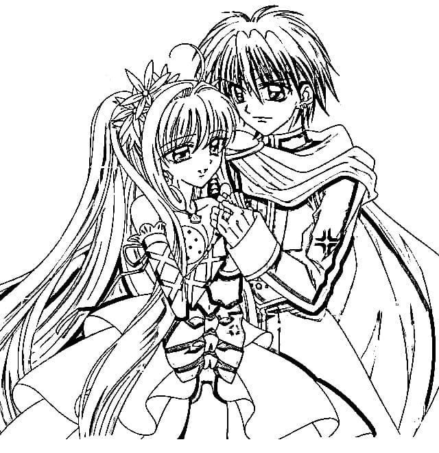 Lucia and Kaito from Mermaid Melody
