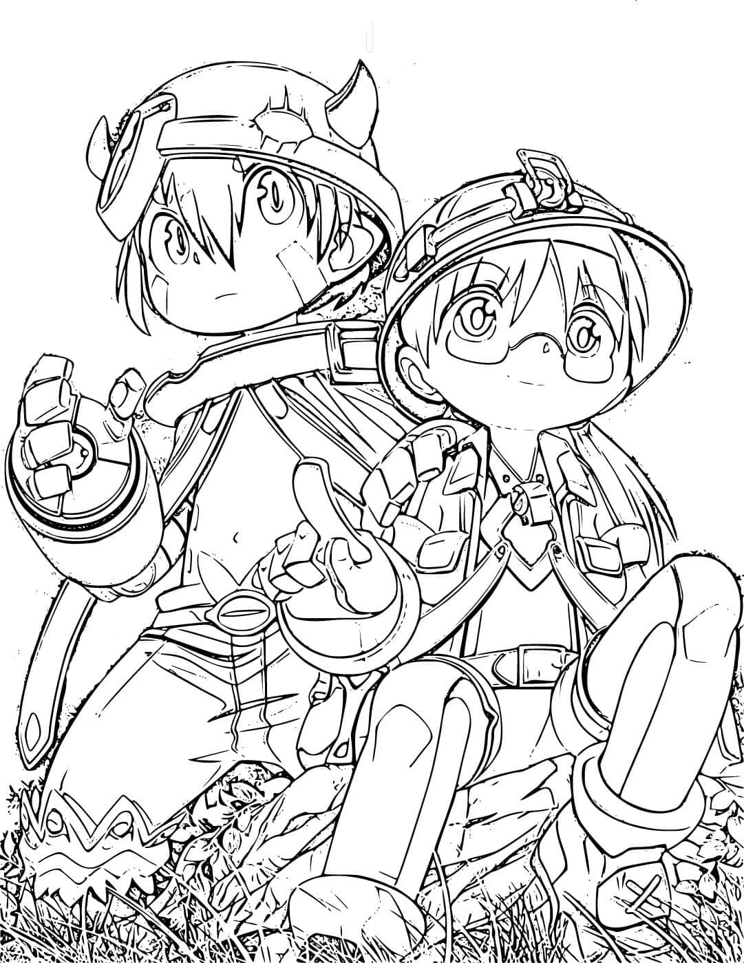 Reg and Riko from Made in Abyss
