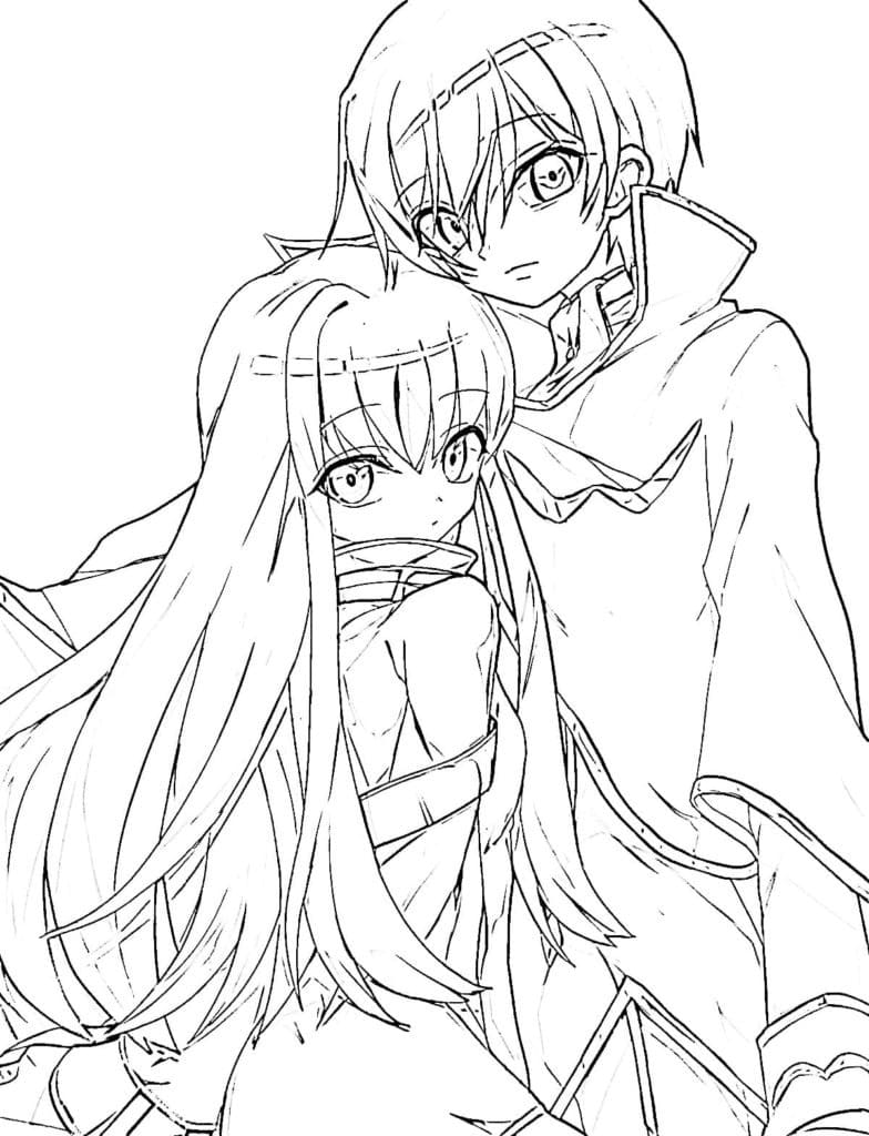 Cute C.C. and Lelouch