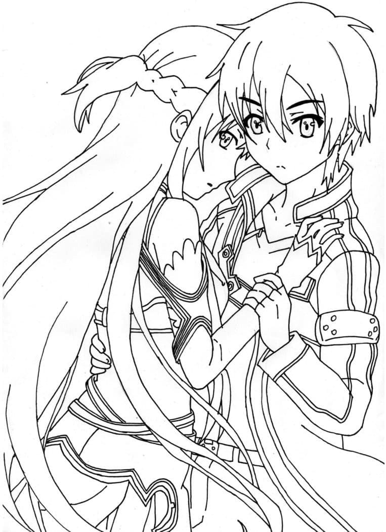 Printable Sword Art Online Coloring Pages