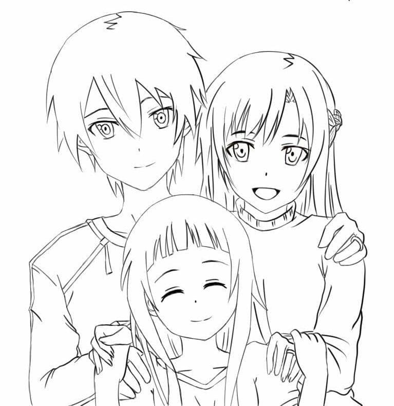 Sword Art Online Kirito Family