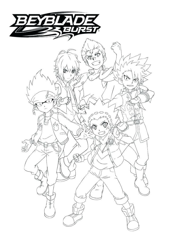 Printable Beyblade Coloring Pages