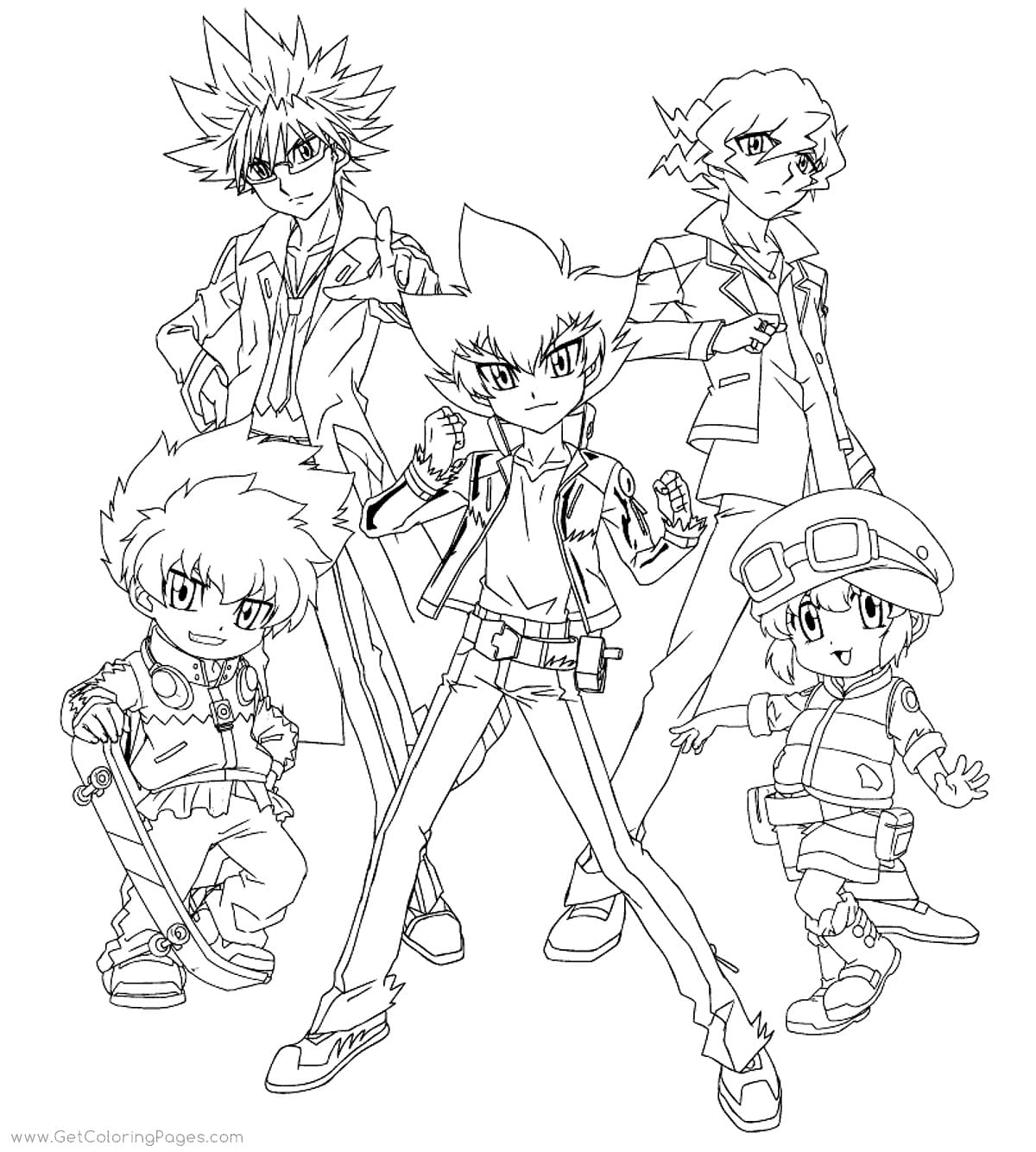 Beyblade Shogun Steel Coloring Page - Anime Coloring Pages