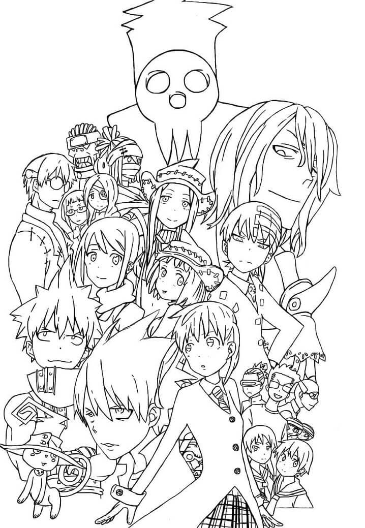 Printable Soul Eater Coloring Pages