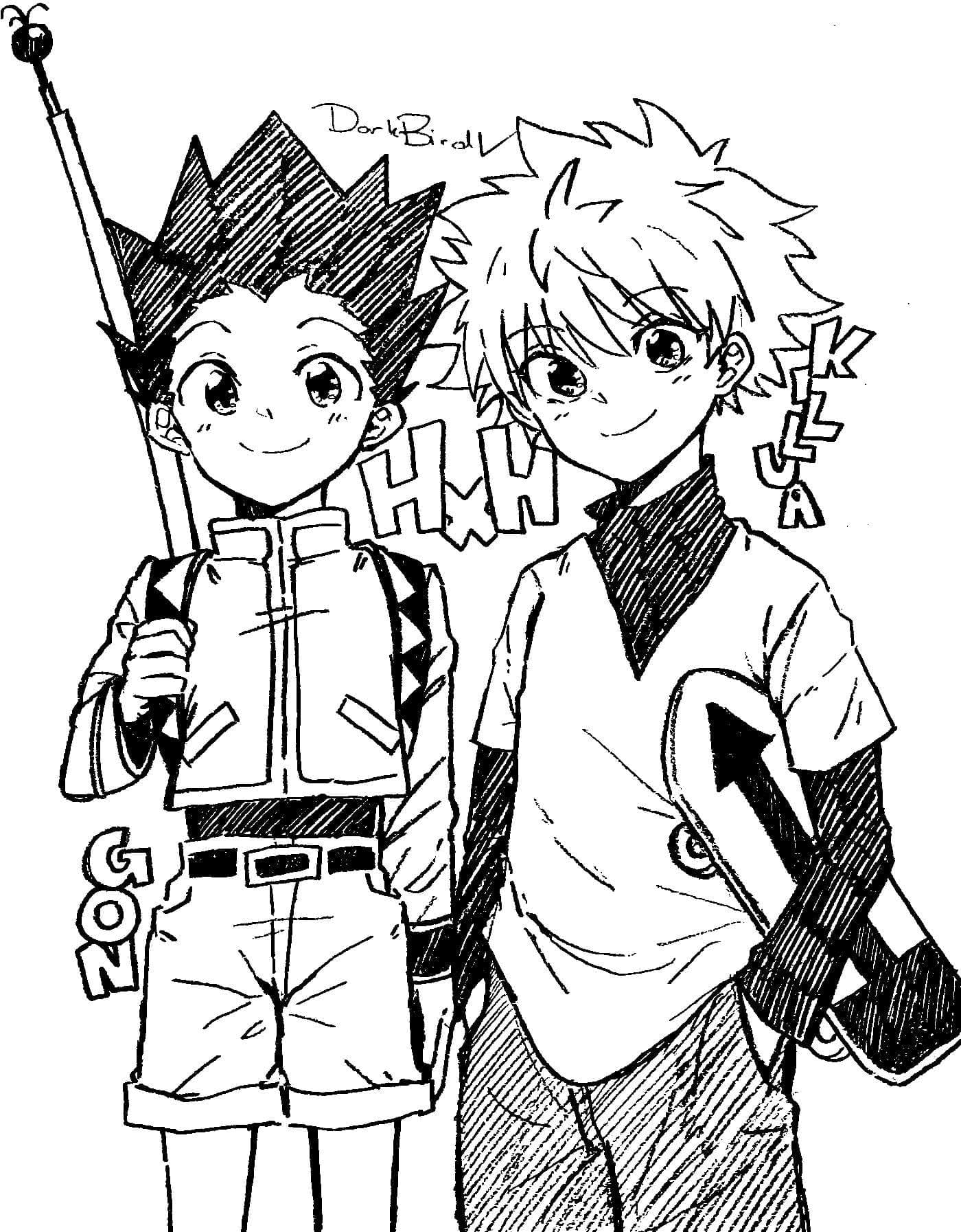 Gon with Killua