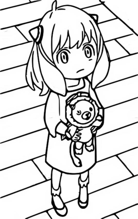 Anya Holding a Toy