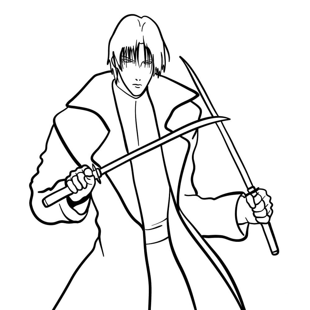 Shinomori Aoshi from Rurouni Kenshin