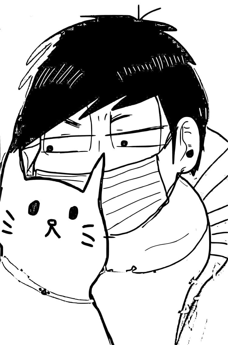 Ichimatsu Matsuno and Cat