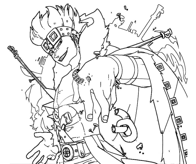 Printable Eustass Kid Coloring Pages
