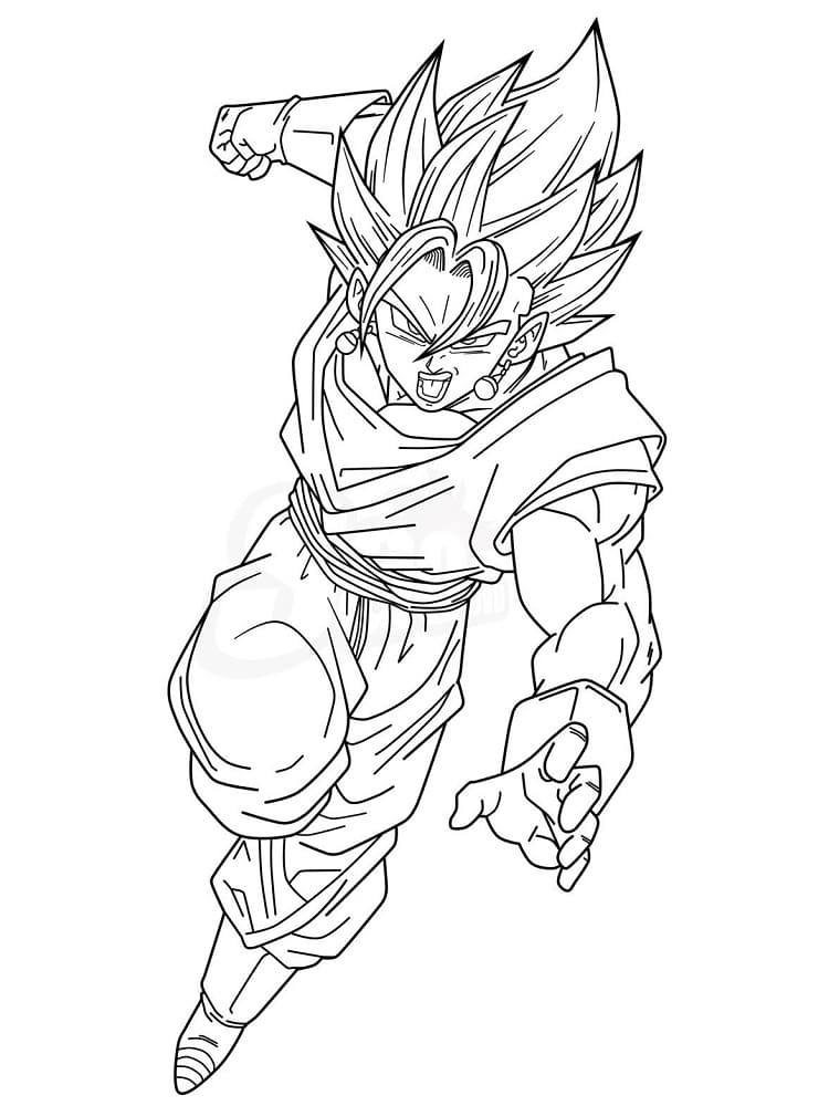 Printable Vegito Coloring Pages