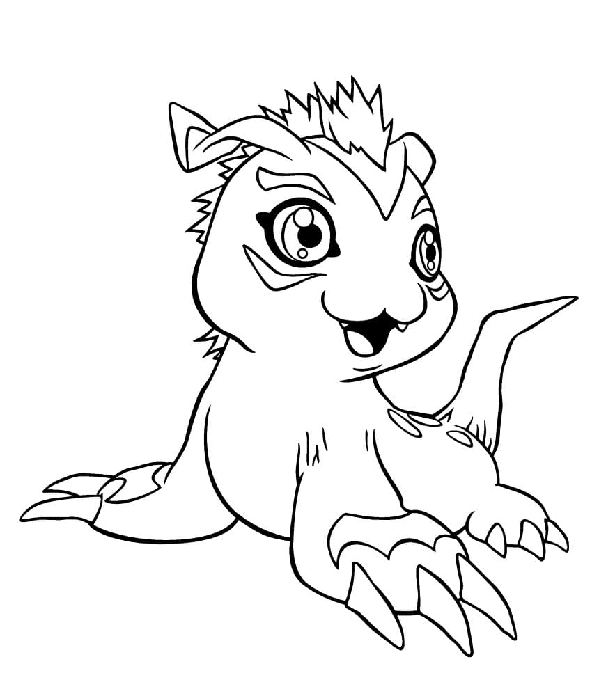 Printable Gomamon Coloring Pages