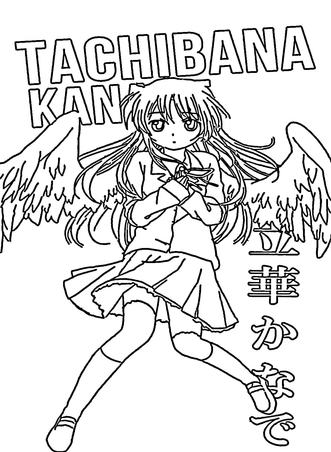 Kanade Tachibana in Anime Angel Beats