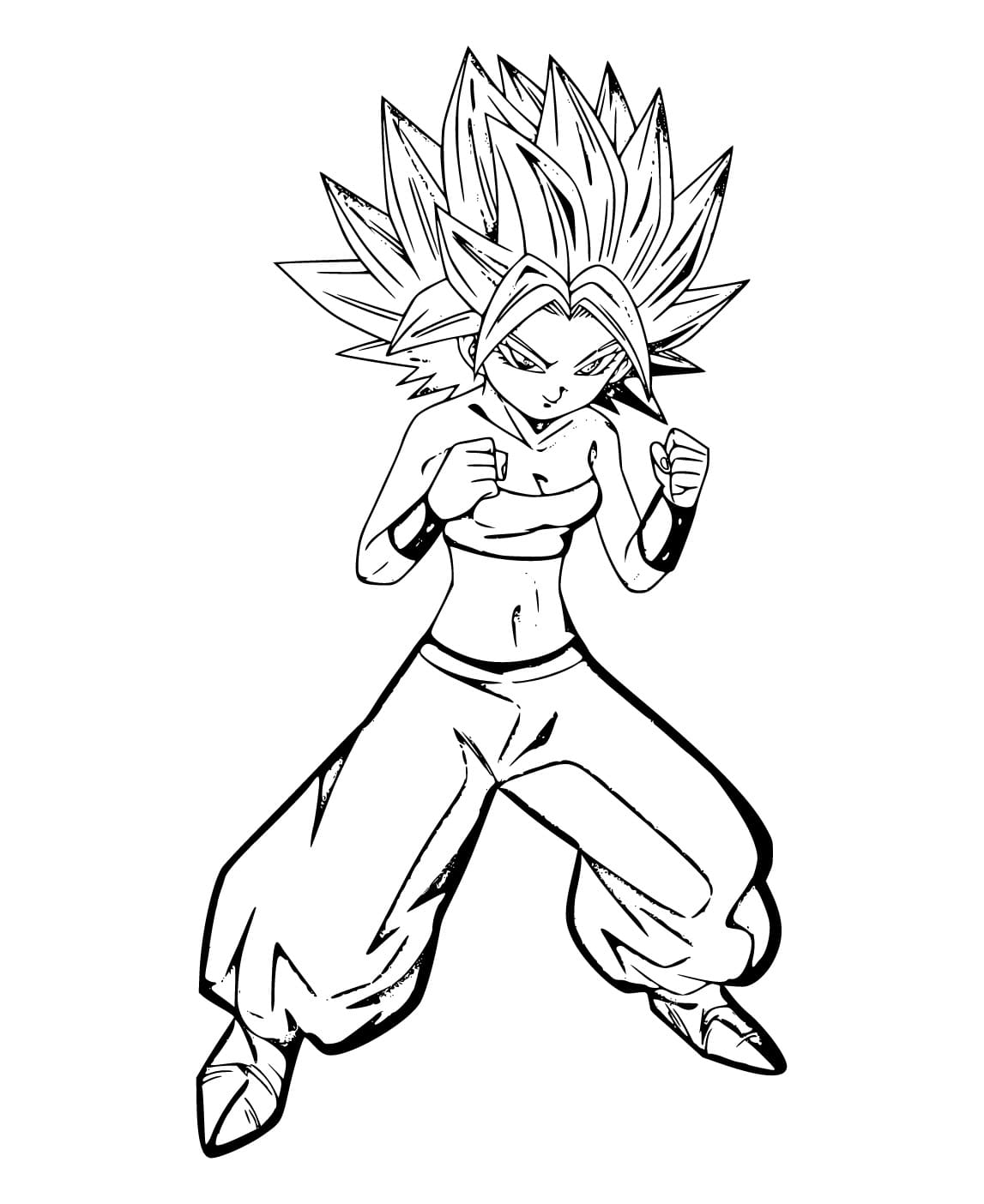 Printable Caulifla Coloring Pages