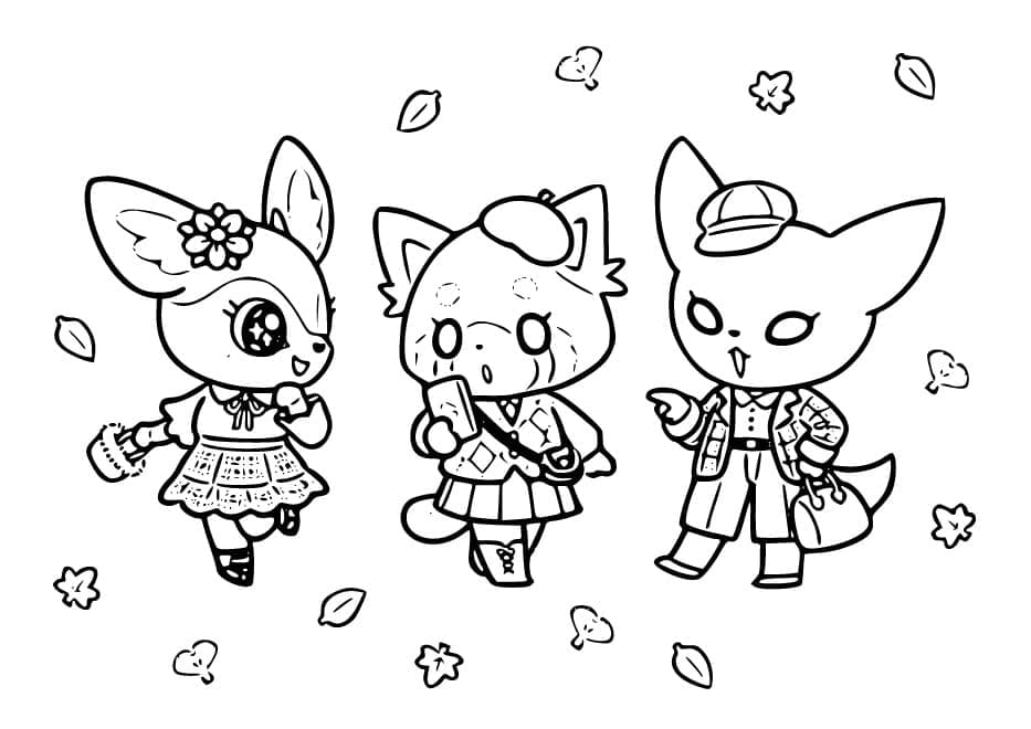 Characters from Aggretsuko