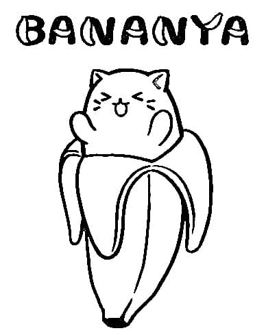 Happy Bananya Cat