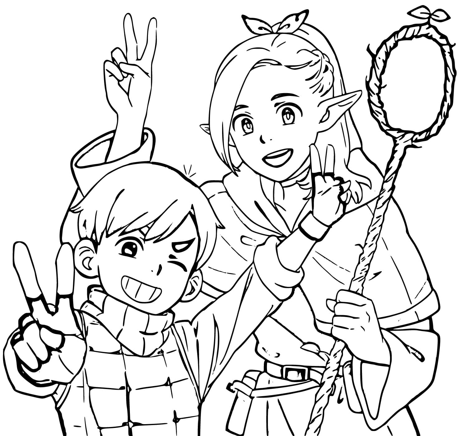 Printable Delicious in Dungeon Coloring Pages