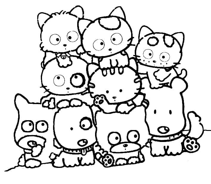 Printable Tama and Friends Coloring Pages