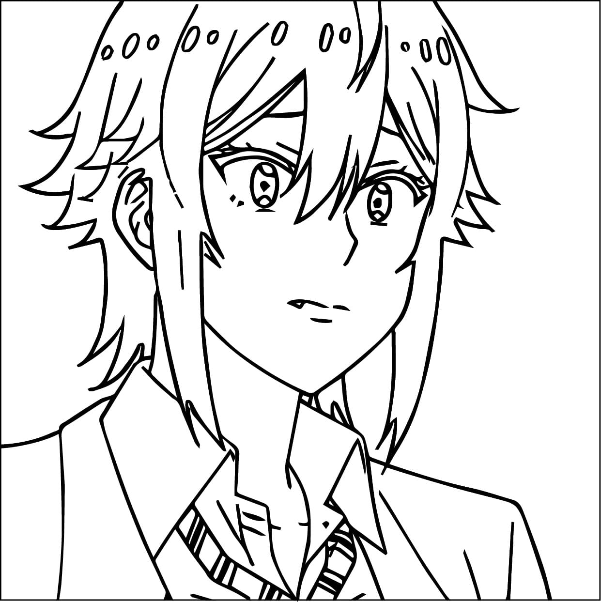 Printable Tomo-chan Is a Girl Coloring Pages