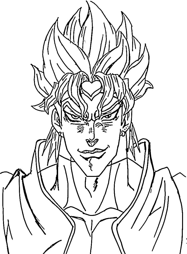 Printable Dio Brando Coloring Page