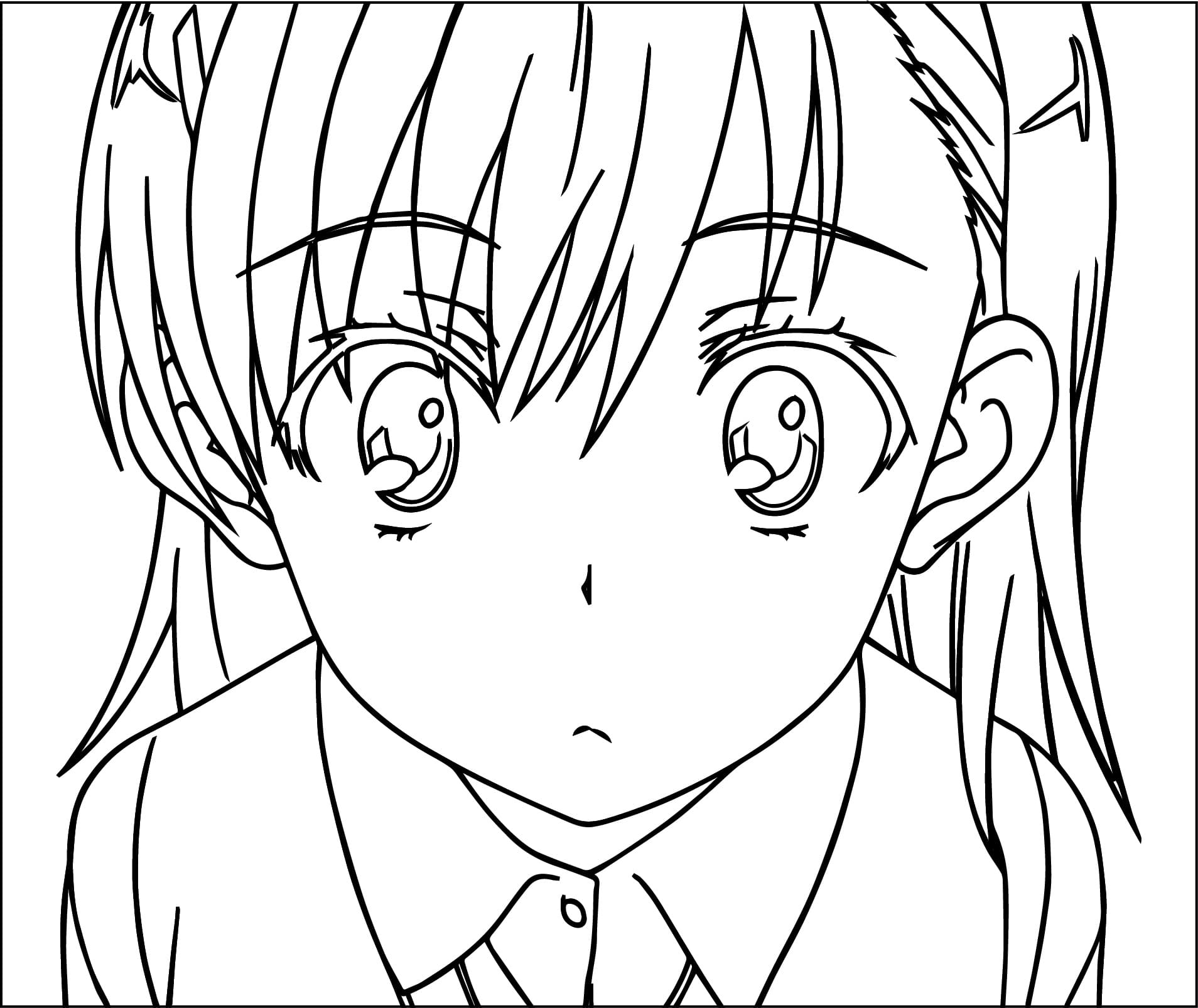 Printable Misaka Mikoto Coloring Pages