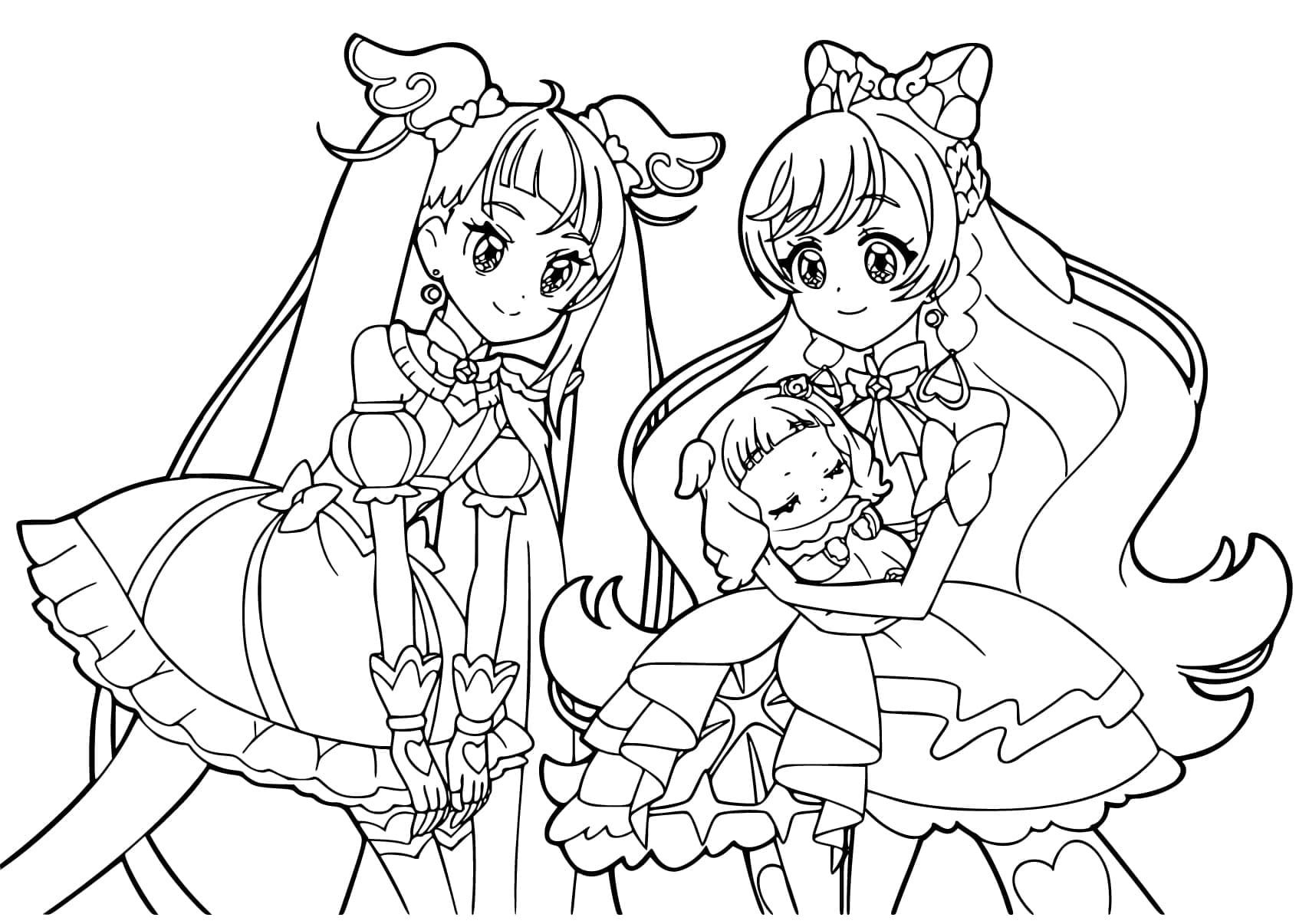 Soaring Sky Pretty Cure Girls