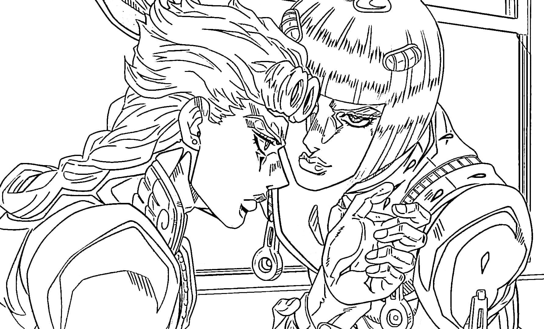 Giorno Giovanna and Bruno Bucciarati