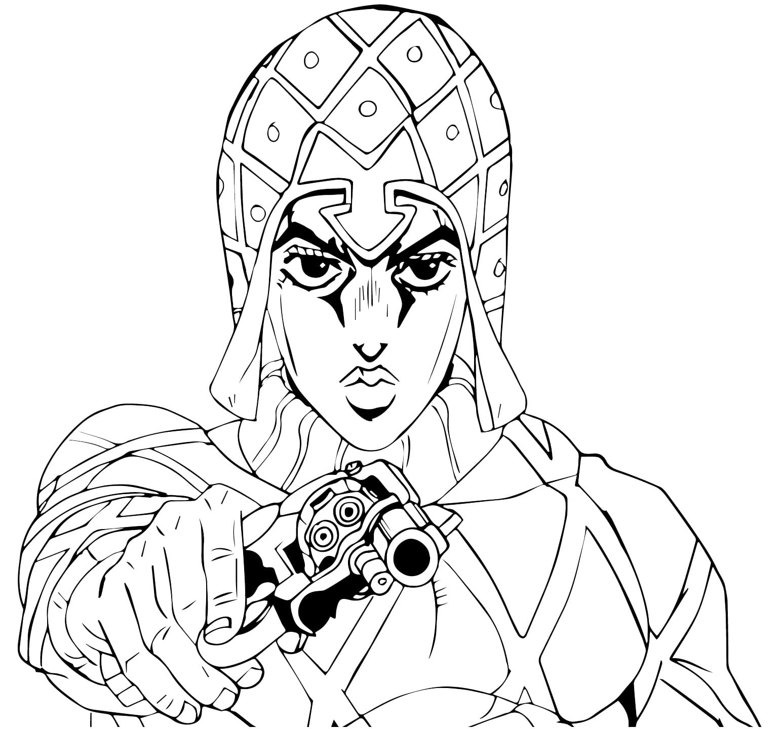 Printable Guido Mista Coloring Page