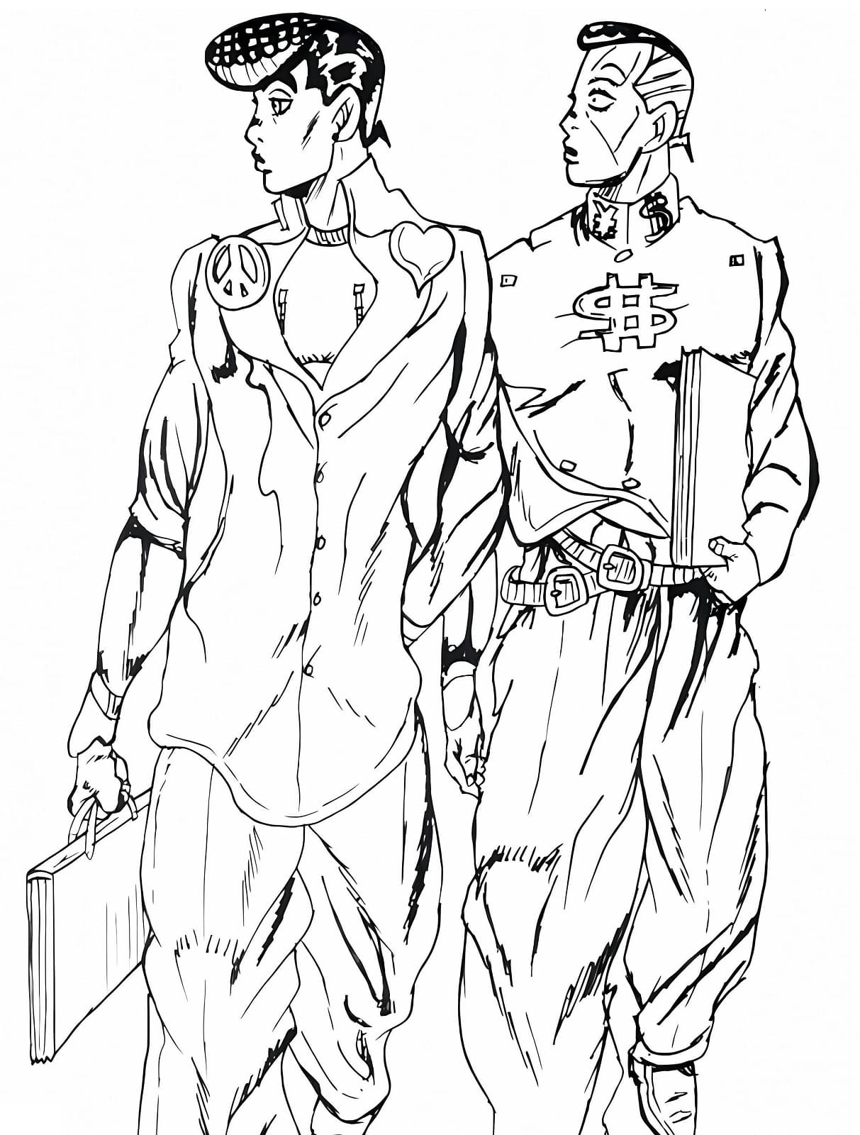 Josuke Higashikata and Okuyasu