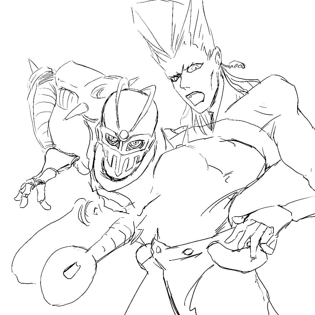 Silver Chariot and Jean Pierre Polnareff